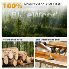 BlueWood Eco-friendly FSC-certified solid wood ensures a safe play space.