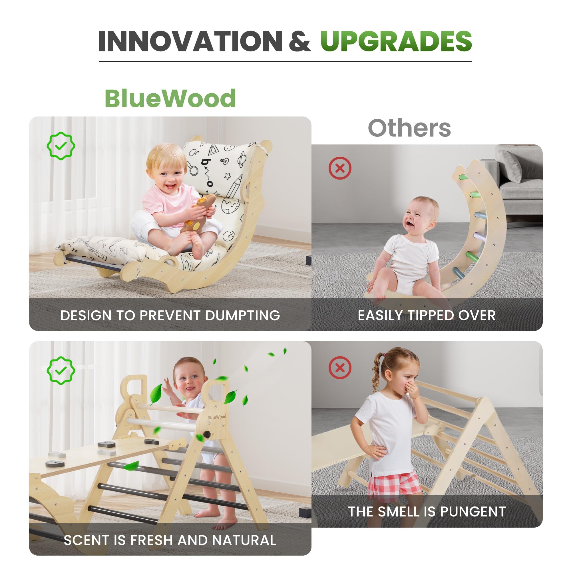 BlueWood FSC-certified solid wood ensures durable, eco-friendly toy