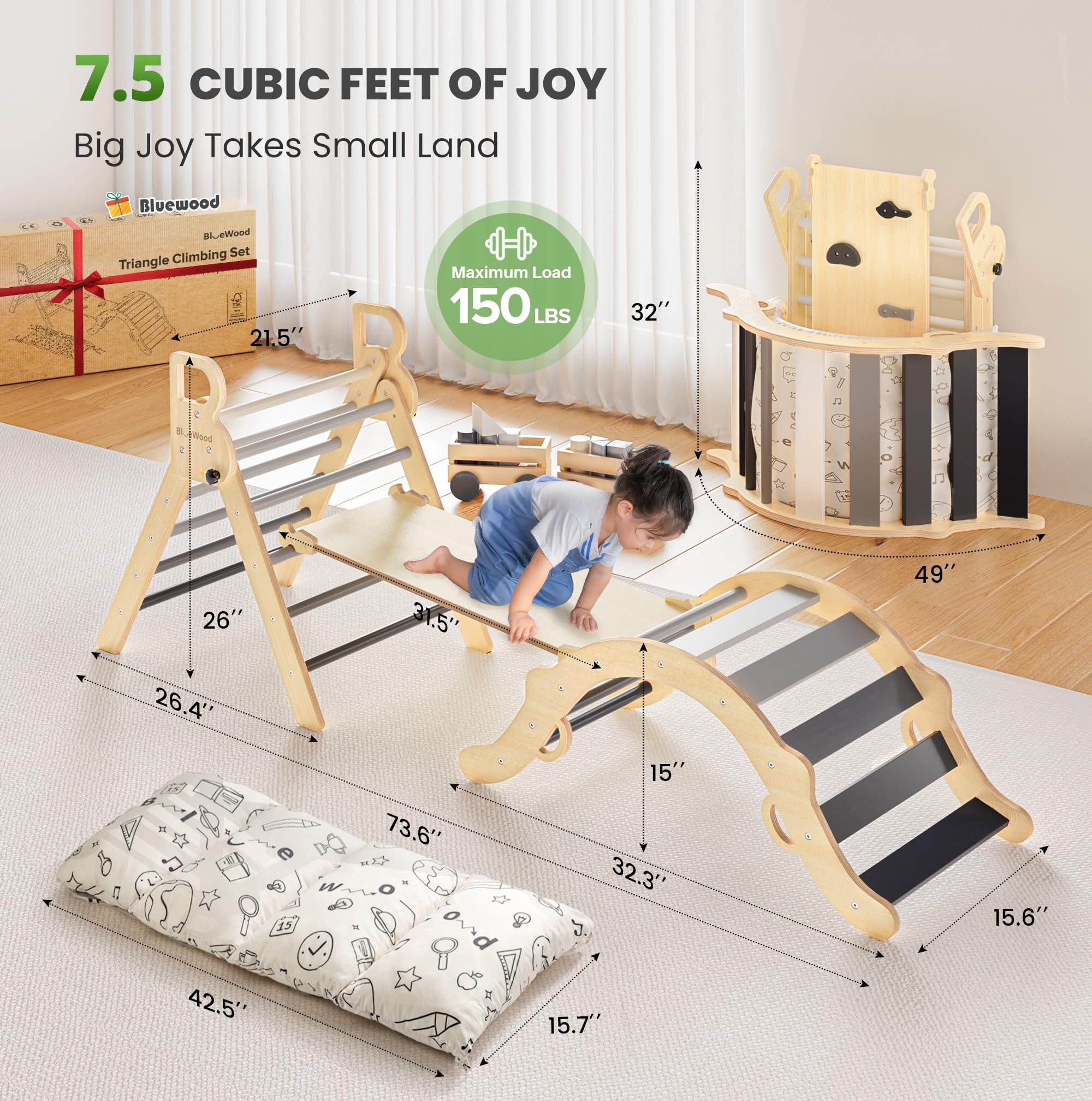 BlueWood arch component enabling versatile, imaginative play