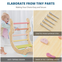 BlueWood Pikler safety-tested design supports confident play.