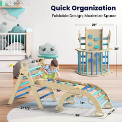 BlueWood Pikler assembly made easy with clear instructions.