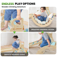 BlueWood cushion closeup shows removable padding for easy cleaning.