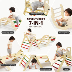 BlueWood Pikler Triangle Ladder: secure handholds encourage climbing confidence.