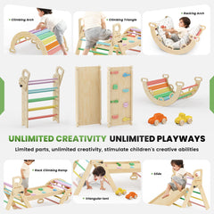 BlueWood rocking chair component inviting gentle motion during play.