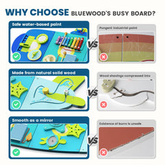 BlueWood Submarine Busy Board wood texture closeup with natural finish