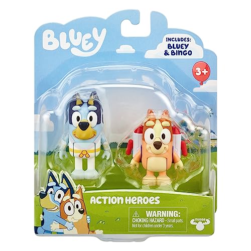 Bluey Action Heroes Bingo jet-pack-figure ready for adventurous storytelling.