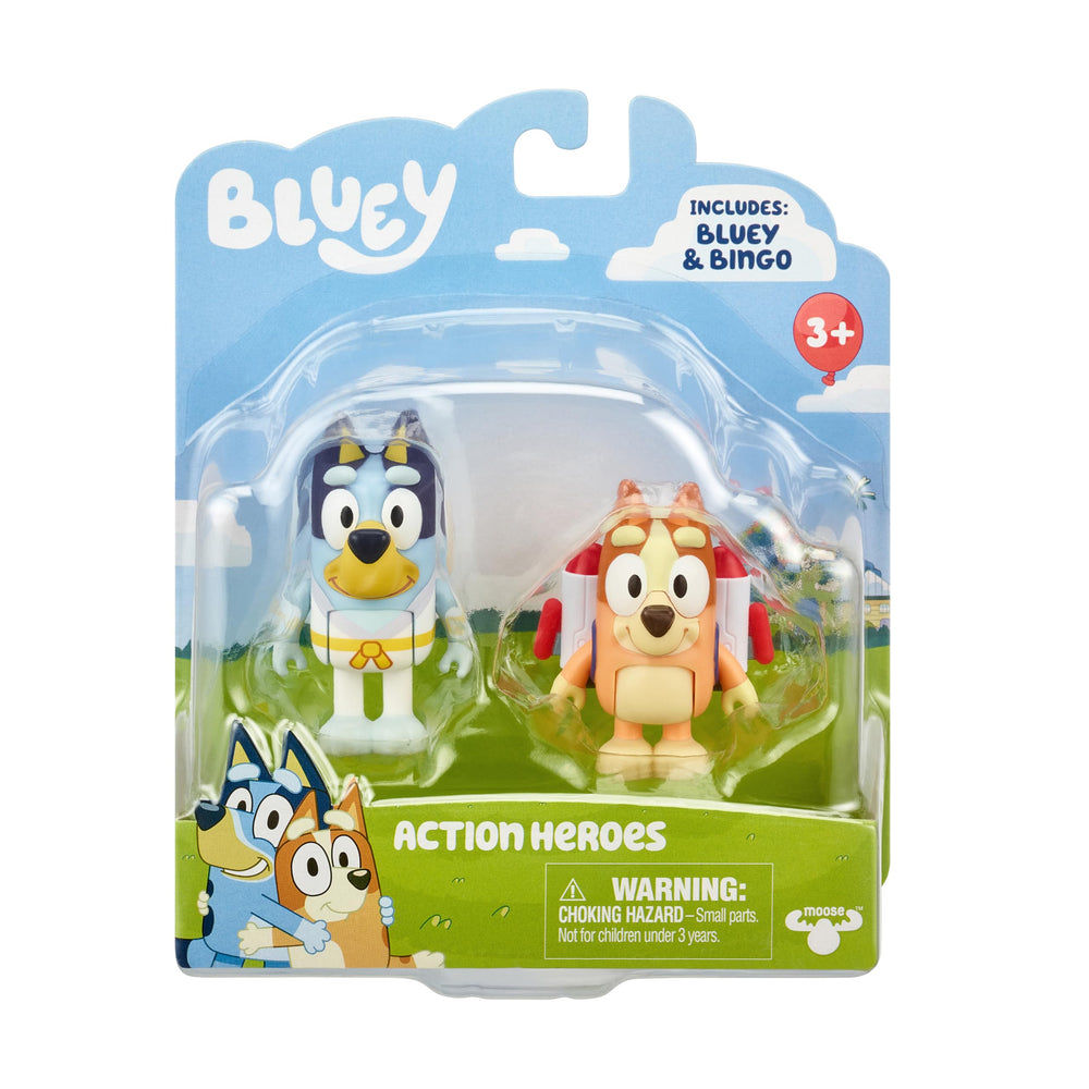 Bluey Action Heroes Bluey karate-figure ready for heroic pretend play.