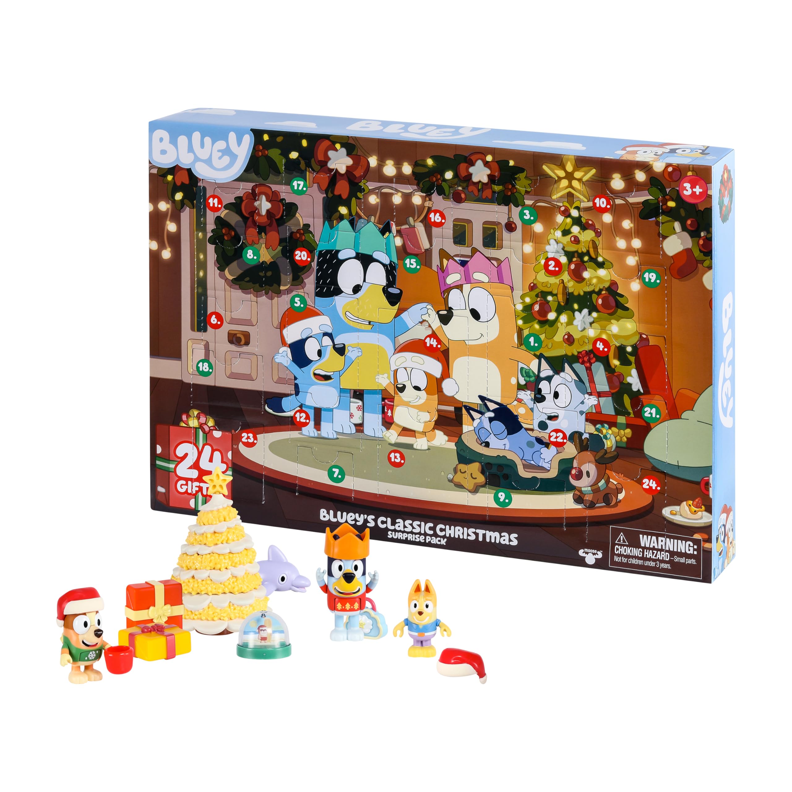 Bluey Advent Calendar buildable Christmas tree for festive play and storytelling.