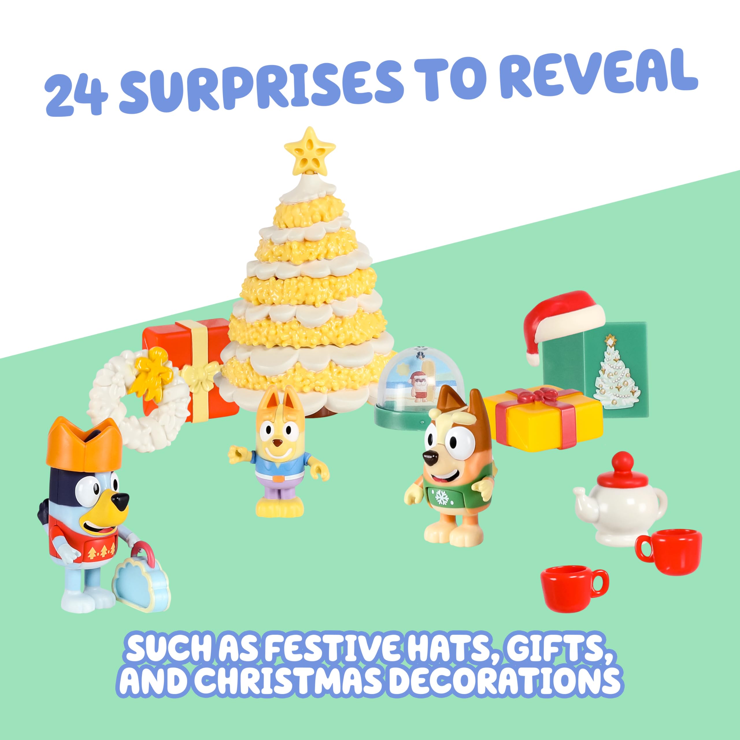 Bluey Advent Calendar features Christmas jumpers for holiday roleplay and cozy storytelling.