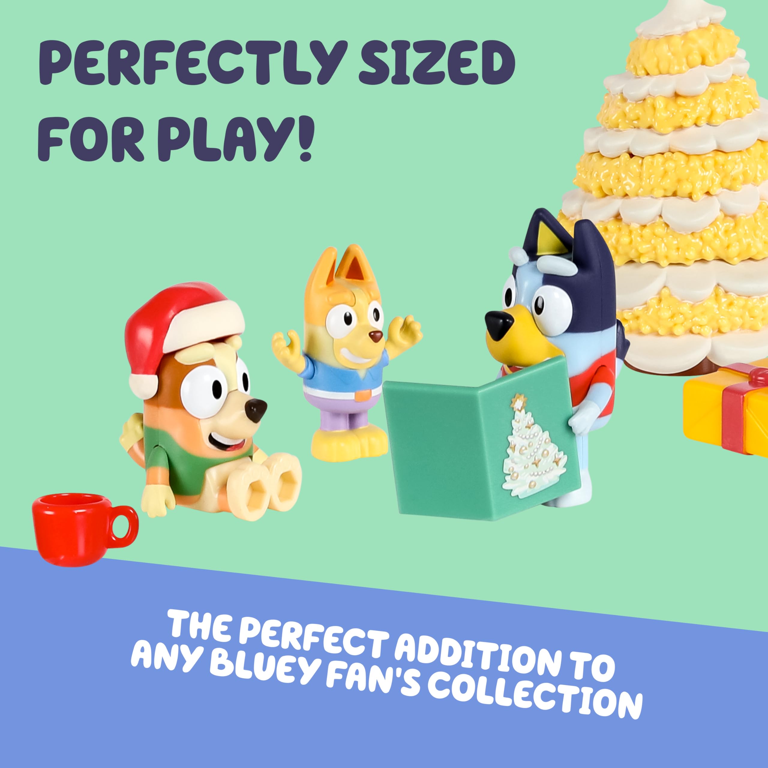 Bluey Advent Calendar includes five stickers to brighten scenes and crafts.