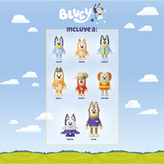 Bluey adventure figure friend-1 posed for outdoor exploration scenes.