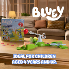 Bluey ages four plus playtime pictures youngsters enjoying imaginative play.