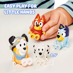 Bluey articulated figures offer dynamic poses for action packed scenes