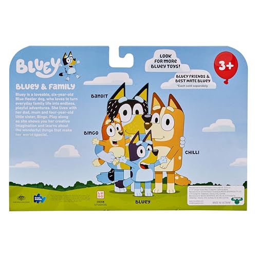 Bluey toddler toy set designed for ages 3 and up.