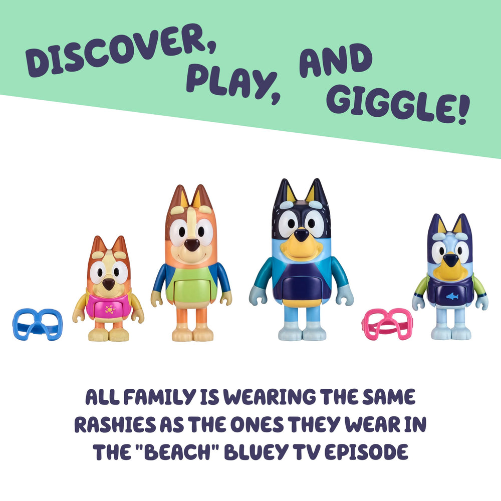 Bluey Beach Day Bingo figure in rashie, ready for sunny pretend play.