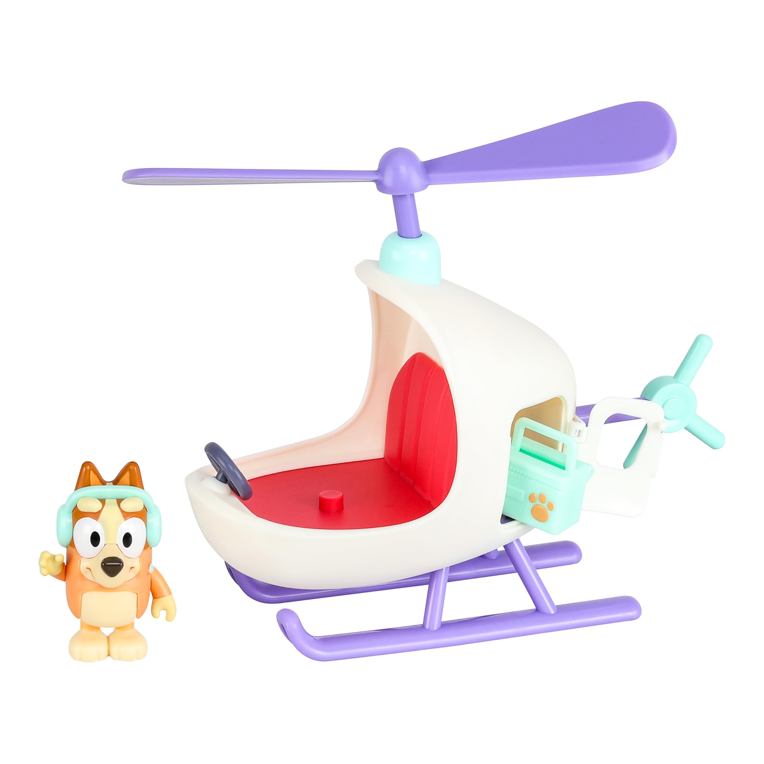 Bluey Bingo helicopter playset with exclusive Bingo figure supports imaginative storytelling.
