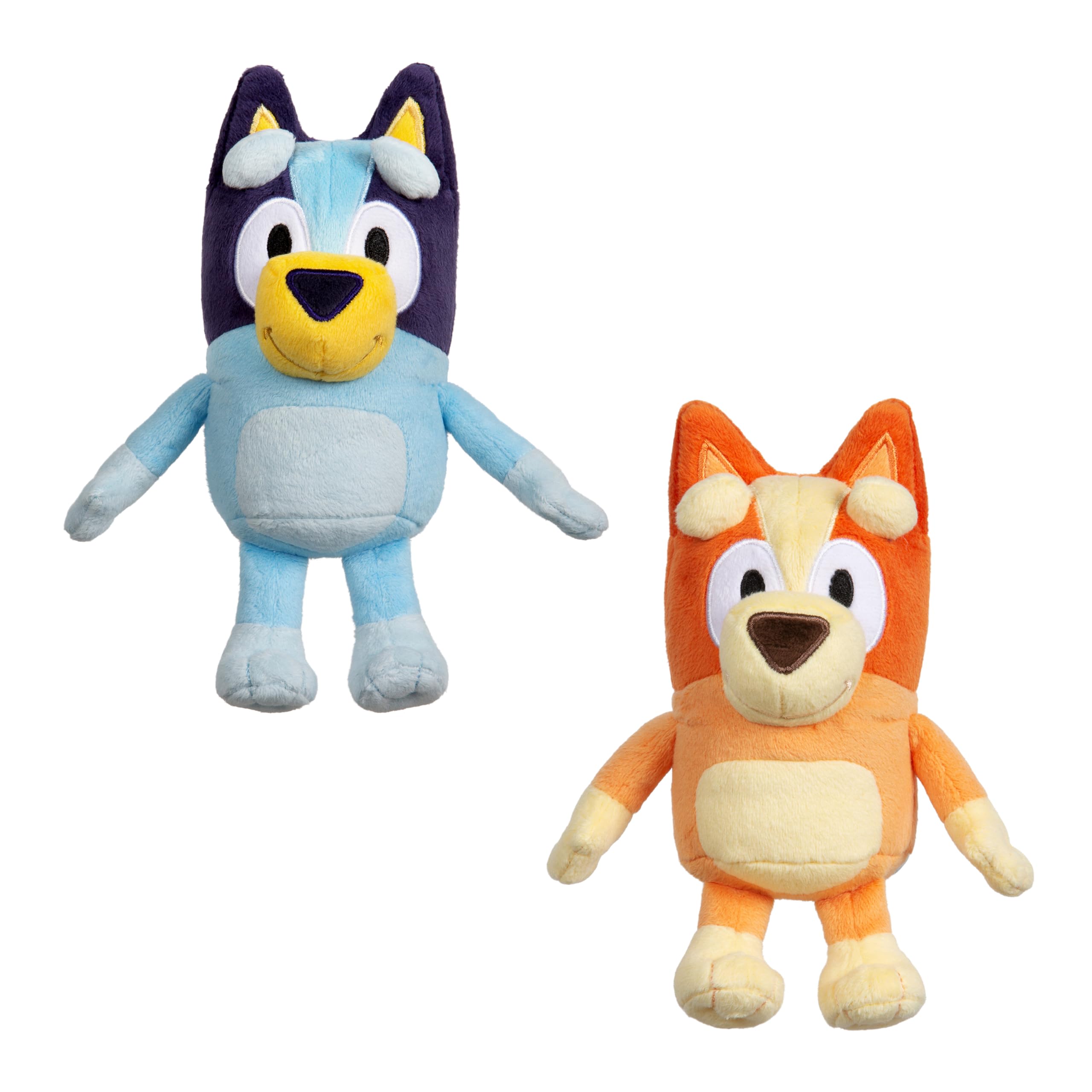 Bluey Bingo Plush Bundle front view with ultra-soft fabrics for cuddling during showtime
