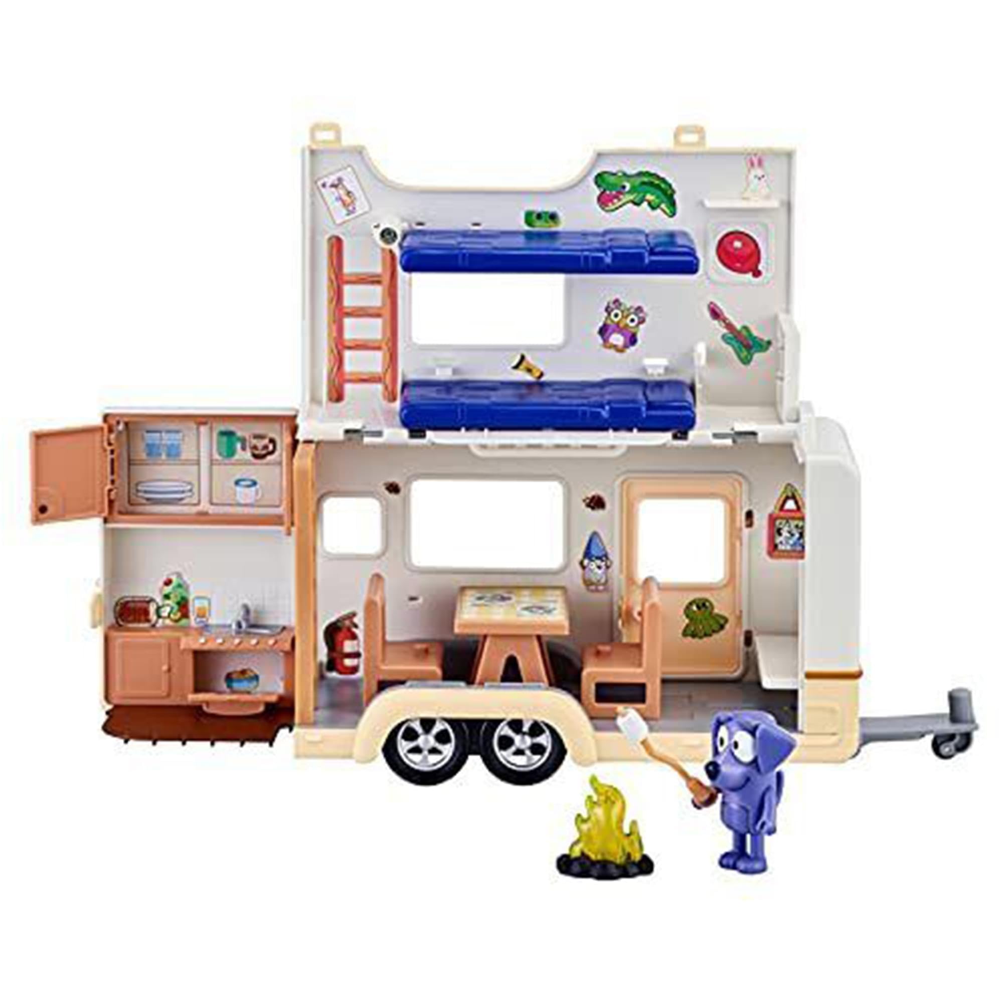 Bluey Caravan Adventure Playset kitchen area with oven for imagined meals