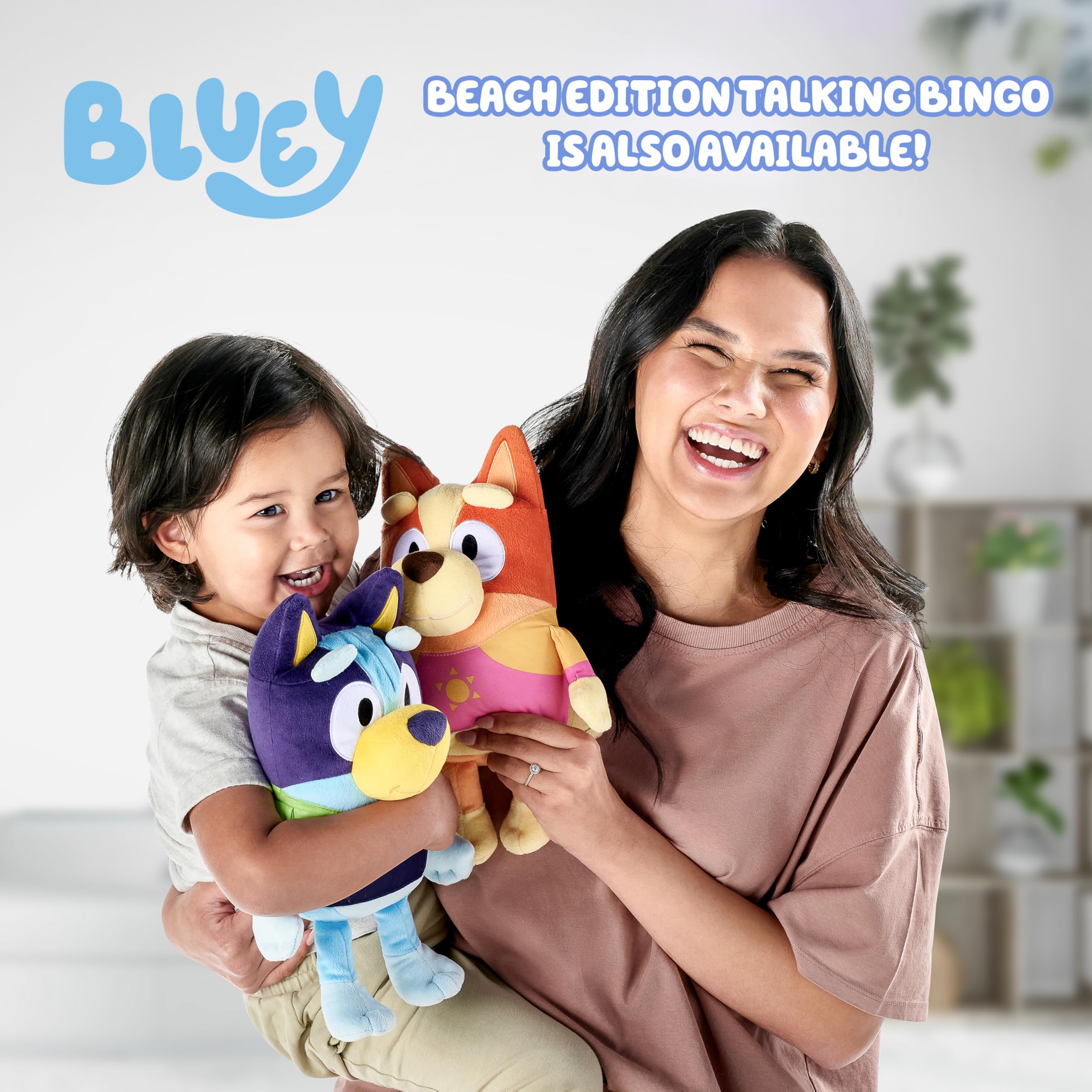 Bluey interactive plush starter for a collectible friendship playset.