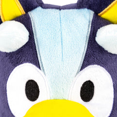 Bluey collection bedding and accessories complement the plush buddy.