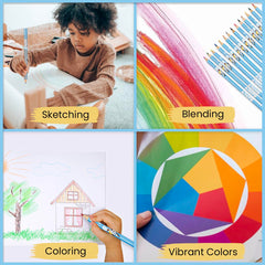 Bluey colouring pencils closeup shows vibrant colours for budding artists