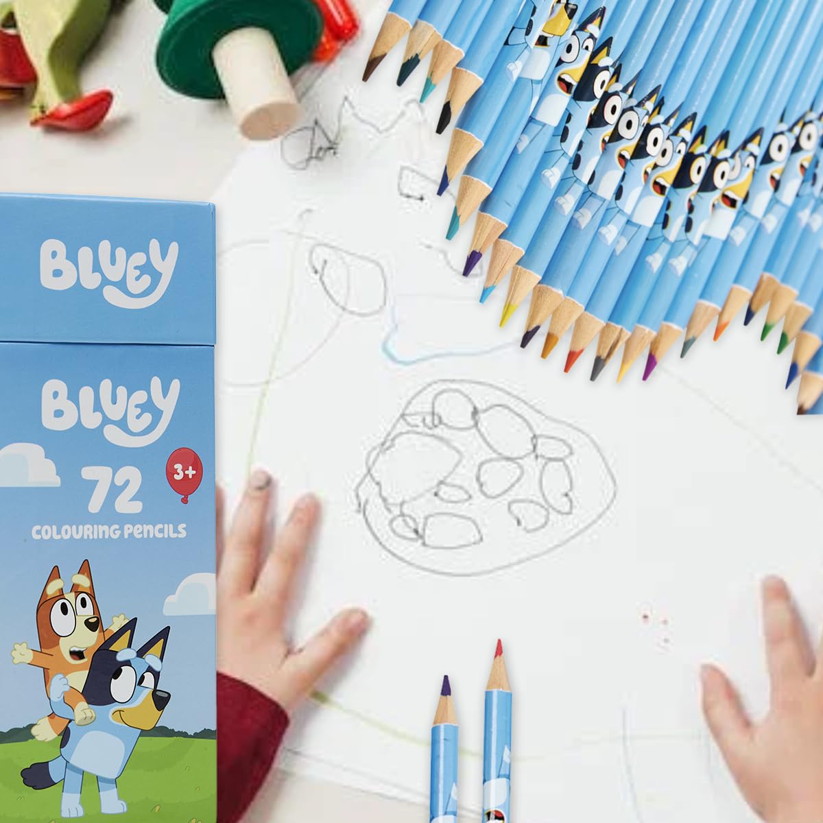 Bluey Colouring Pencils gift pack ideal for birthdays
