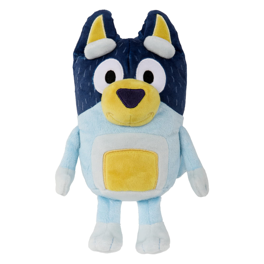 Bluey Dad Bandit plush 9-inch front view for cozy cuddles on the go