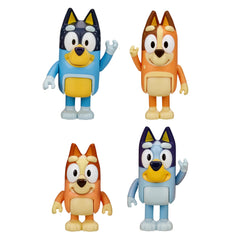 Bluey dress-up accessories enhance imaginative play with the figures.
