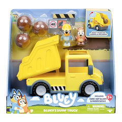 Bluey figure ready for action for seated cabin adventures