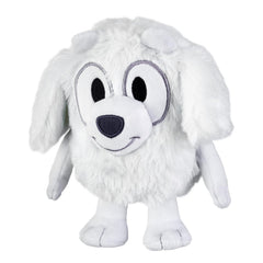 Bluey Friends Lila plush embroidery details highlight durable stitching.