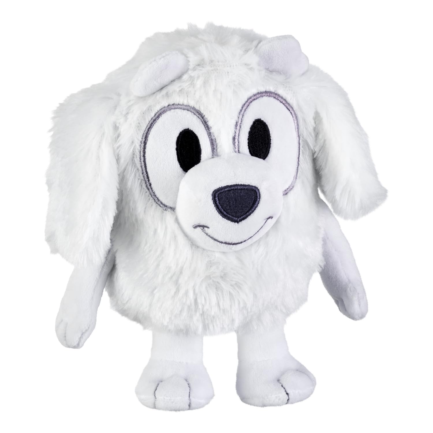 Bluey Friends Lila plush front view showing soft fabric and cheerful design.