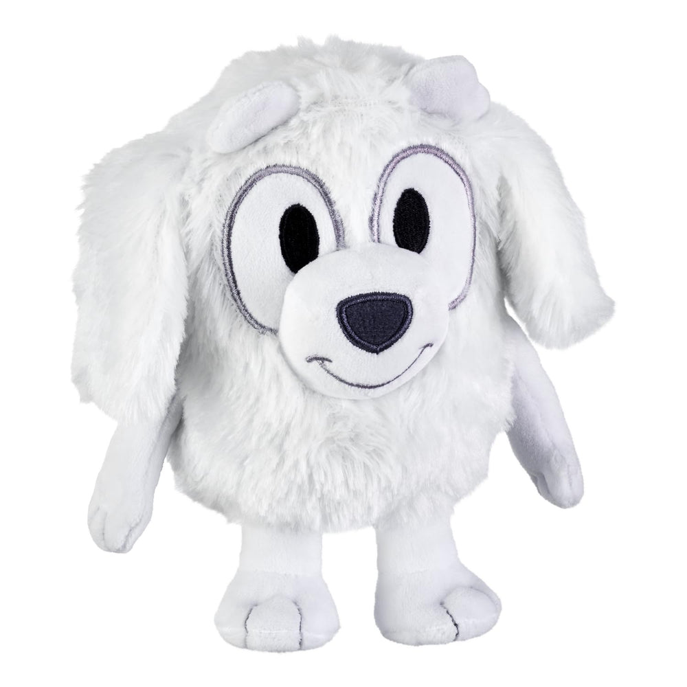 Bluey Friends Lila plush front view showing soft fabric and cheerful design.