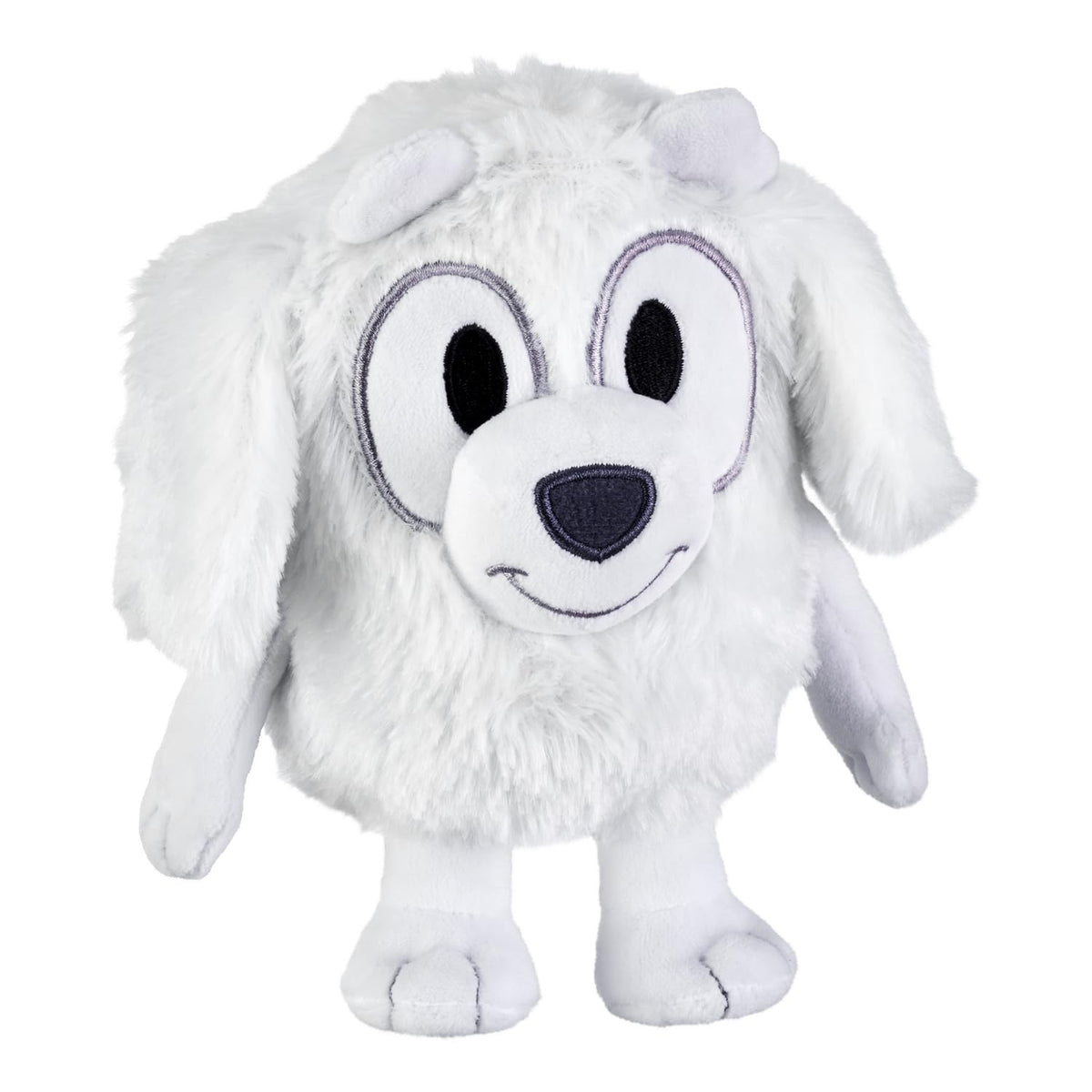 Bluey Friends Lila plush front view showing soft fabric and cheerful design.
