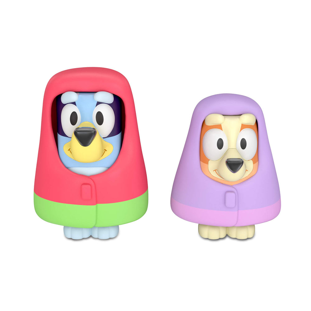 Compact Bluey figures make on-the-go play and shelf display easy.