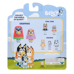 Bluey Grannies Bingo 2-pack figures help storytelling during group play.