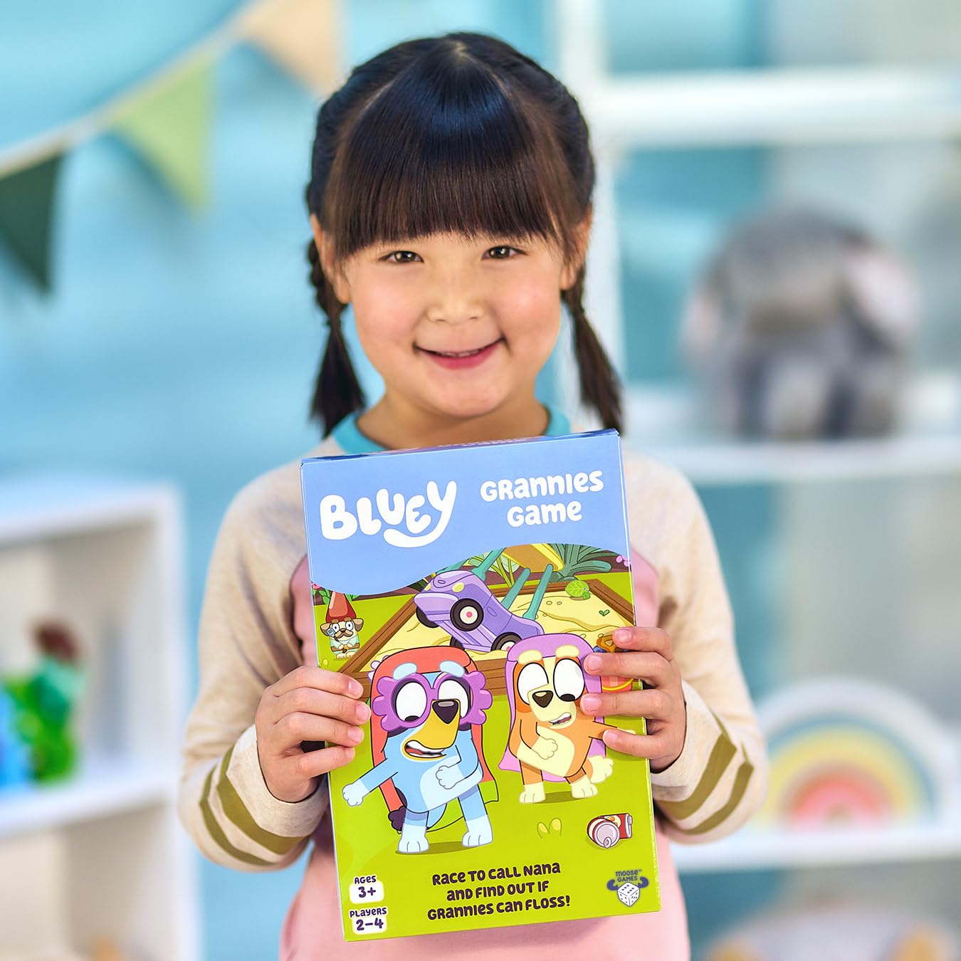 Bluey Grannies Game sturdy pieces, durable and easy to handle for shared play.