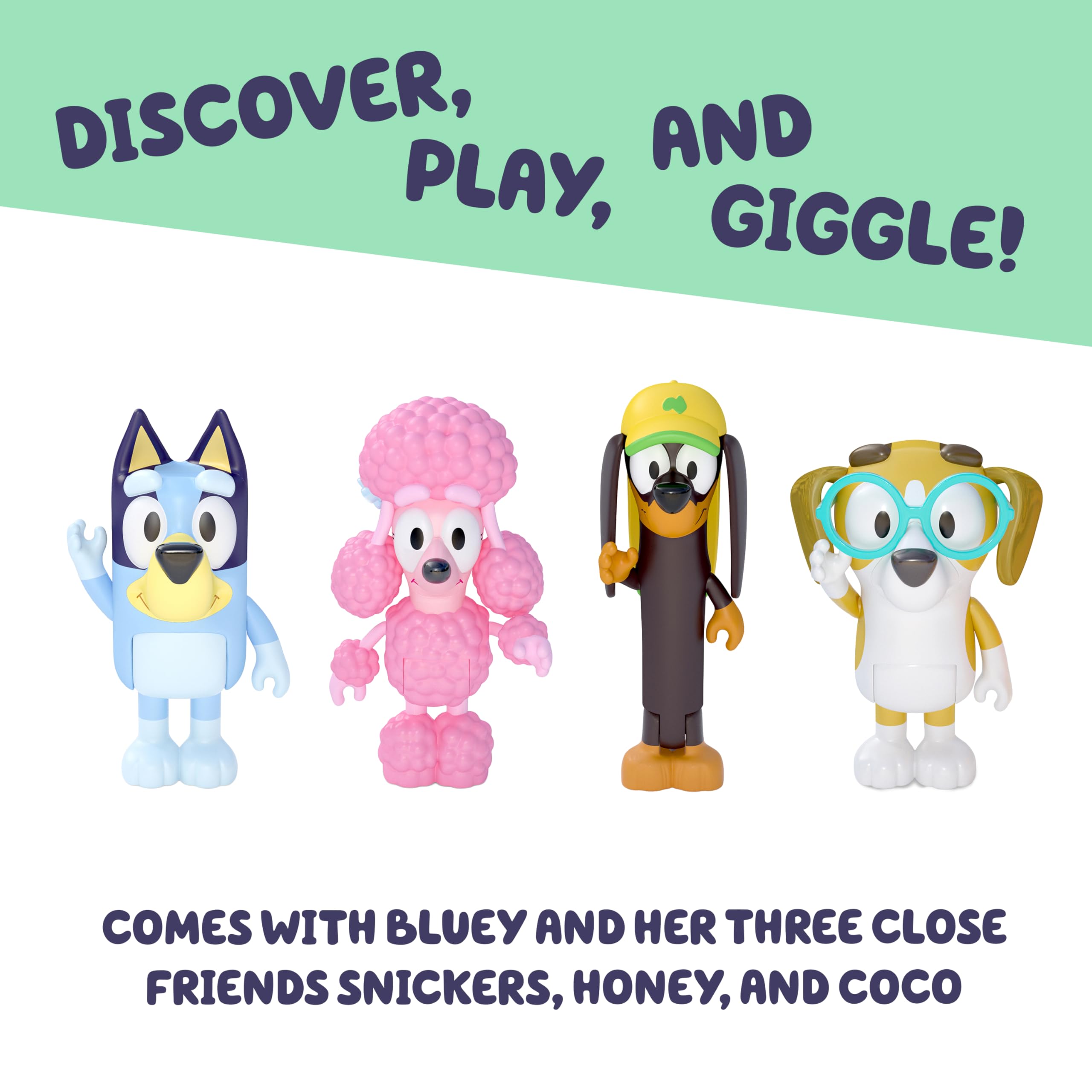 Bluey Honey articulated figure built for durable, on-the-go pretend play