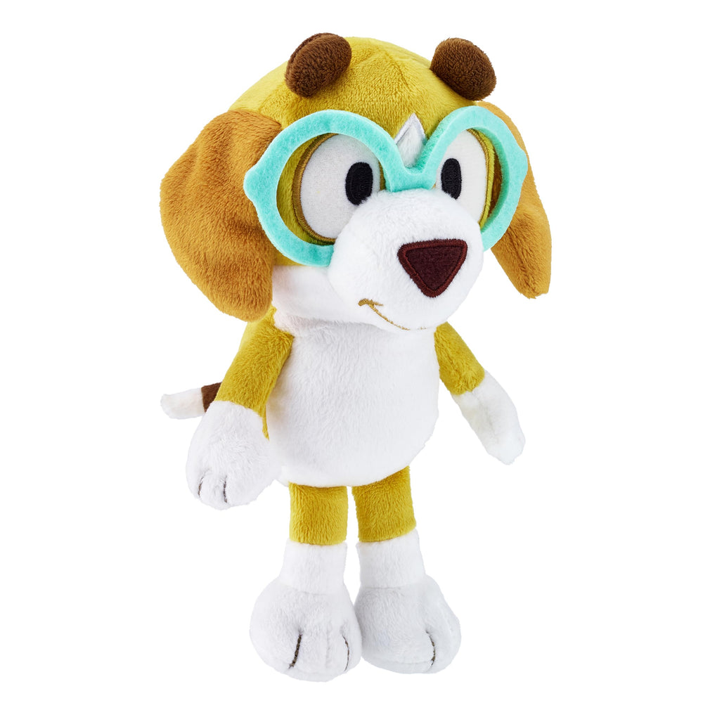 Bluey Honey plush featuring premium fabric for comforting bedtime hugs.