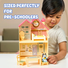 Bluey Mini House bedroom area supports cozy bedtime storytelling.