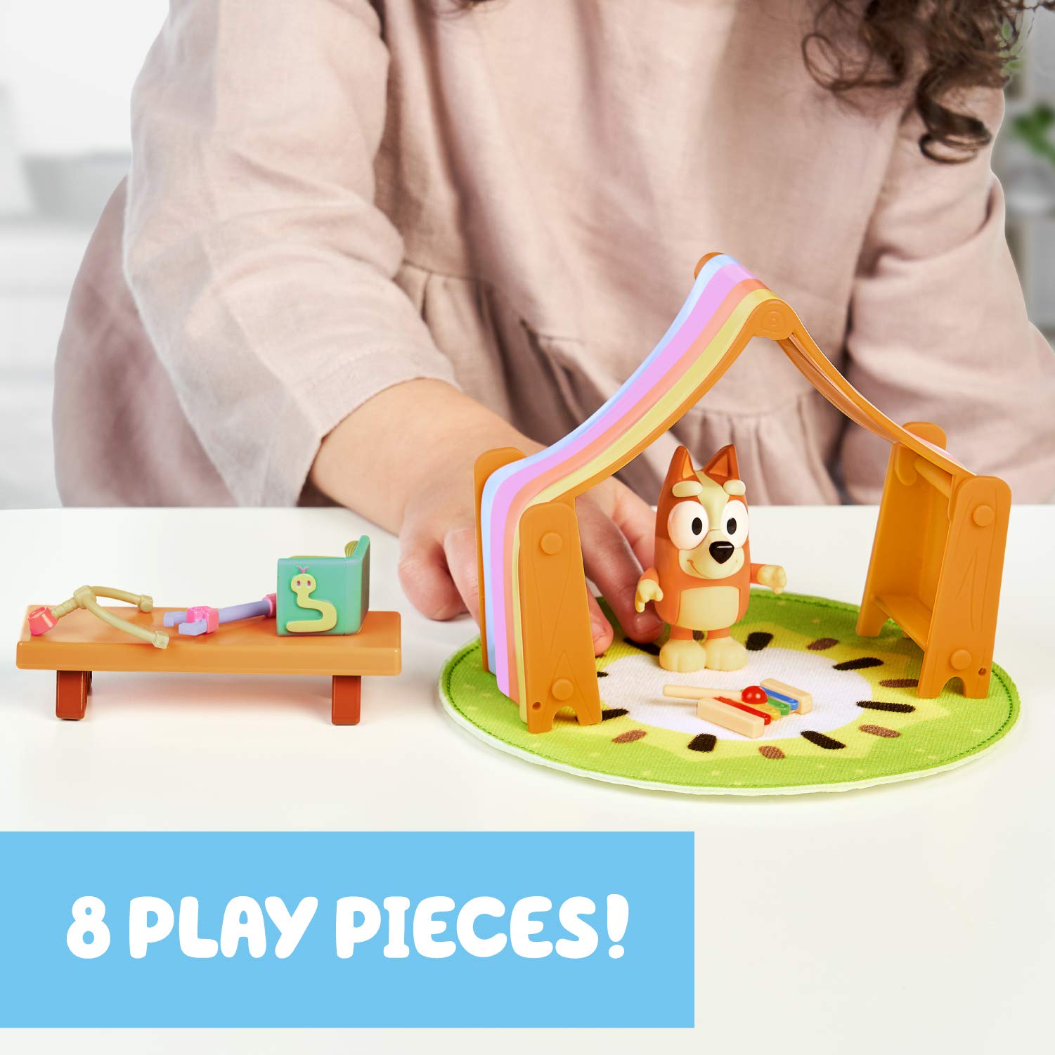 Bluey Kiwi Rug play area enhances pretend spaces