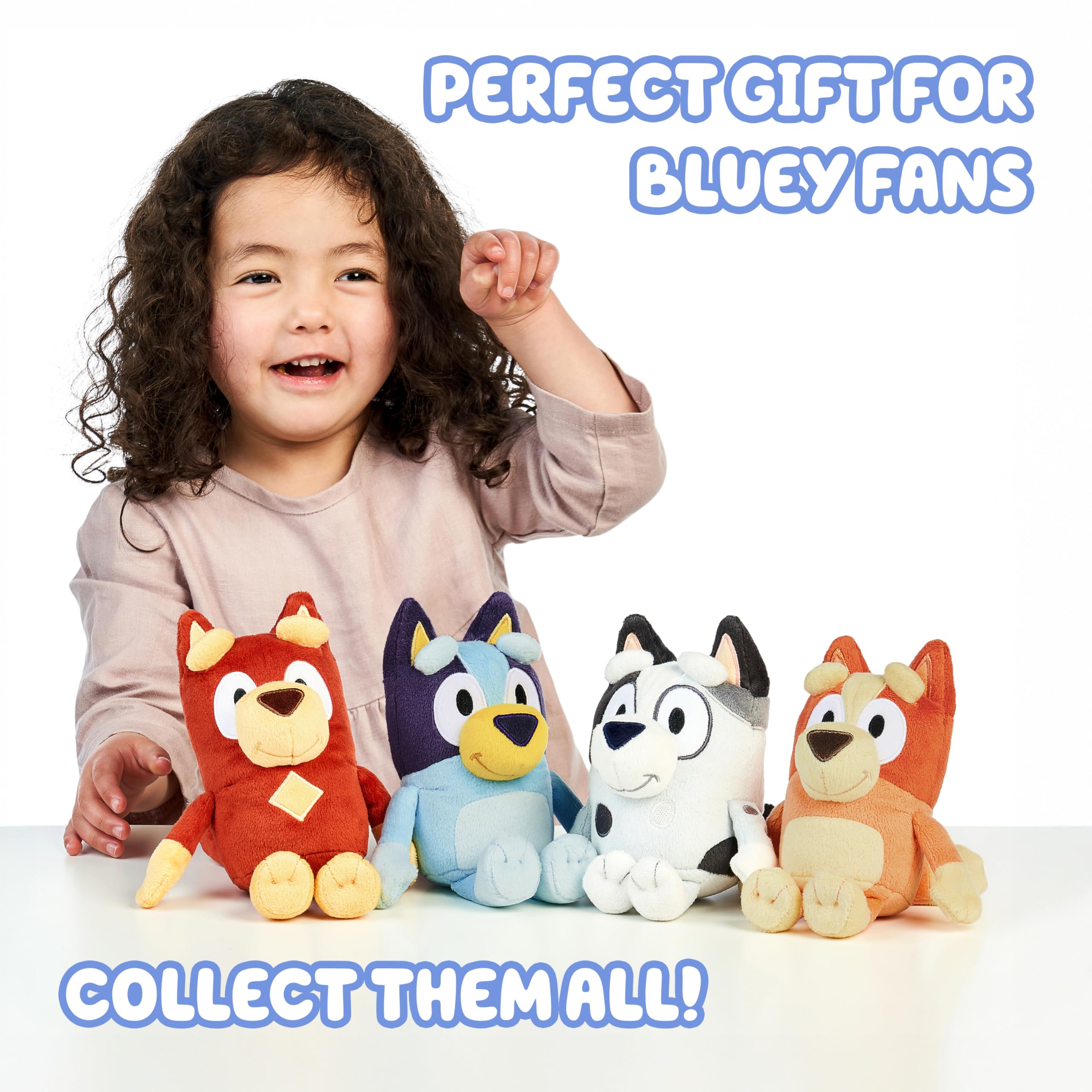 Bluey collectible friends from the series ready for gifting.
