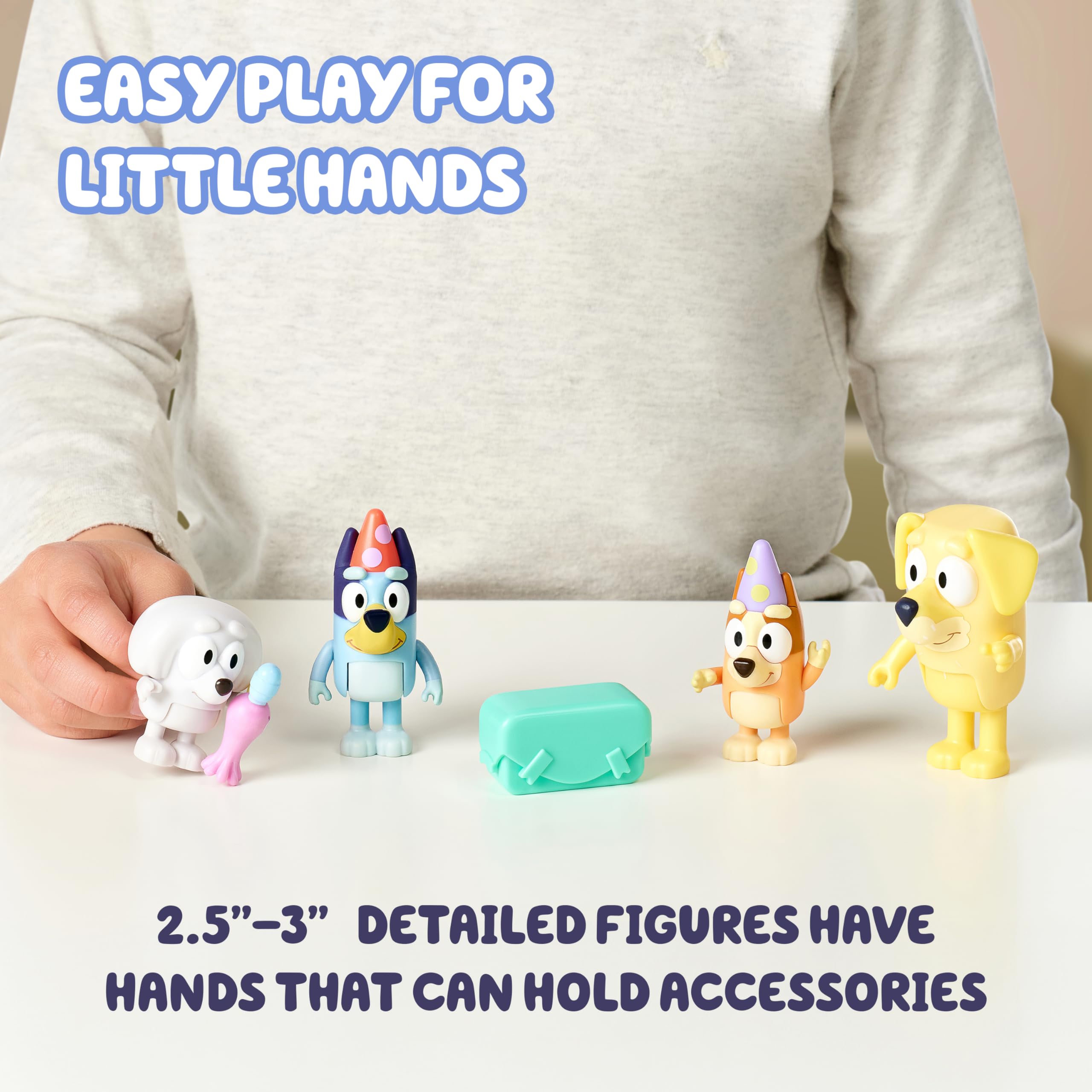 Playset on the go demonstrates portable Bluey Pass the Parcel fun
