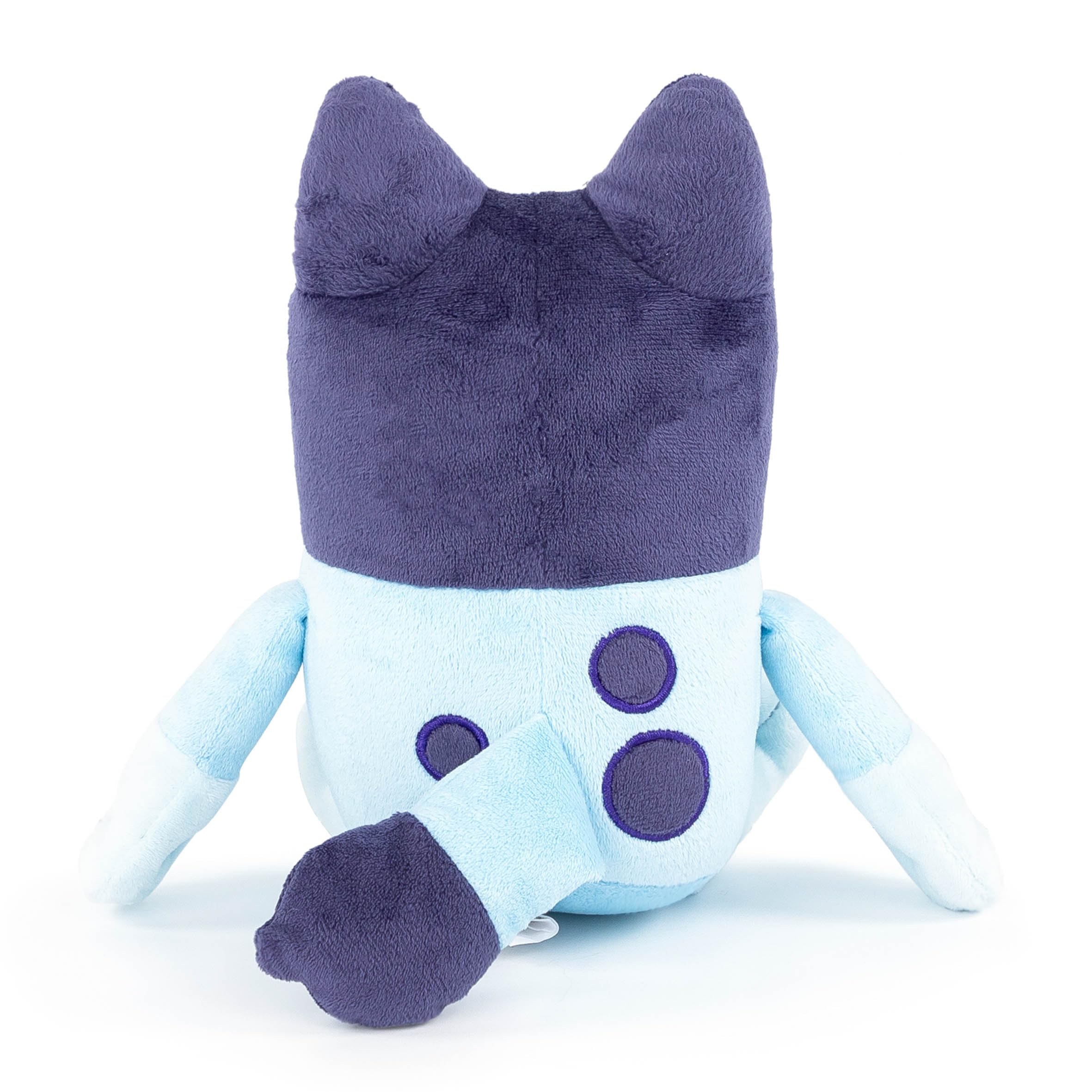 Bluey pillow buddy in car, a cozy travel companion for kids.