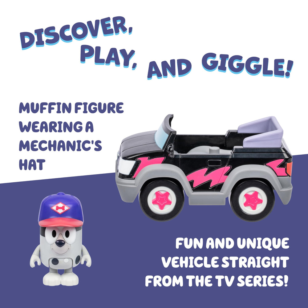 Bluey pizza girls car features durable construction for everyday toddler play.