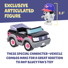 Bluey pizza girls car encourages imaginative journeys and shared adventures.