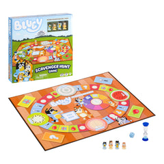 Bluey scavenger hunt board game cover invites family fun and interaction