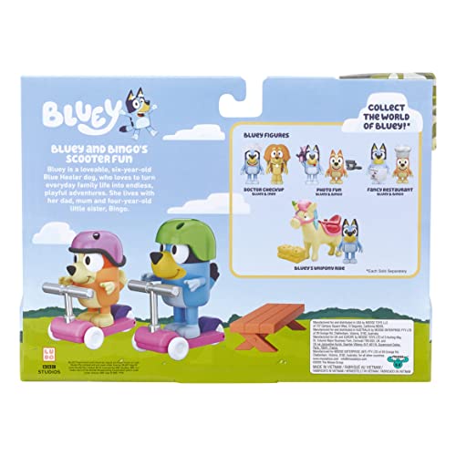 Complete scooter play set ready for pretend rides.