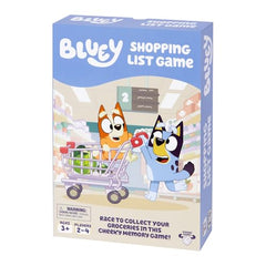 Bluey and Bingo characters featured on game cards to boost recognition.