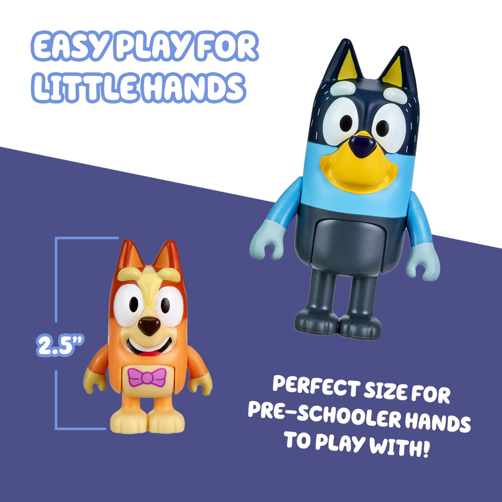 Bluey Showtime compact figures fit small hands and travel-friendly fun.