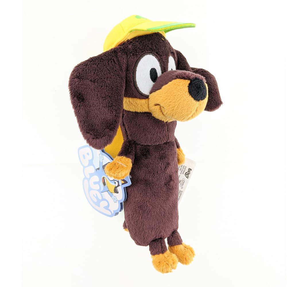 Bluey Snickers plush 8-inch cuddly toy for travel play.